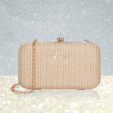 Women's Gold Party Solid Clutch