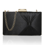 Women's Black Party Solid Clutch