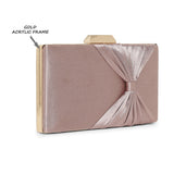 Women's Rose Gold Party Solid Clutch