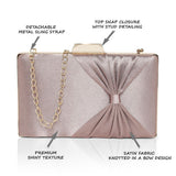 Women's Rose Gold Party Solid Clutch