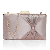 Women's Rose Gold Party Solid Clutch