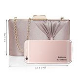Women's Rose Gold Party Solid Clutch