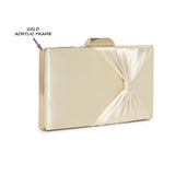 Women's Gold Party Solid Clutch