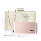 Women's Gold Party Solid Clutch