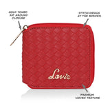 Women's Red Casual Solid Wallet