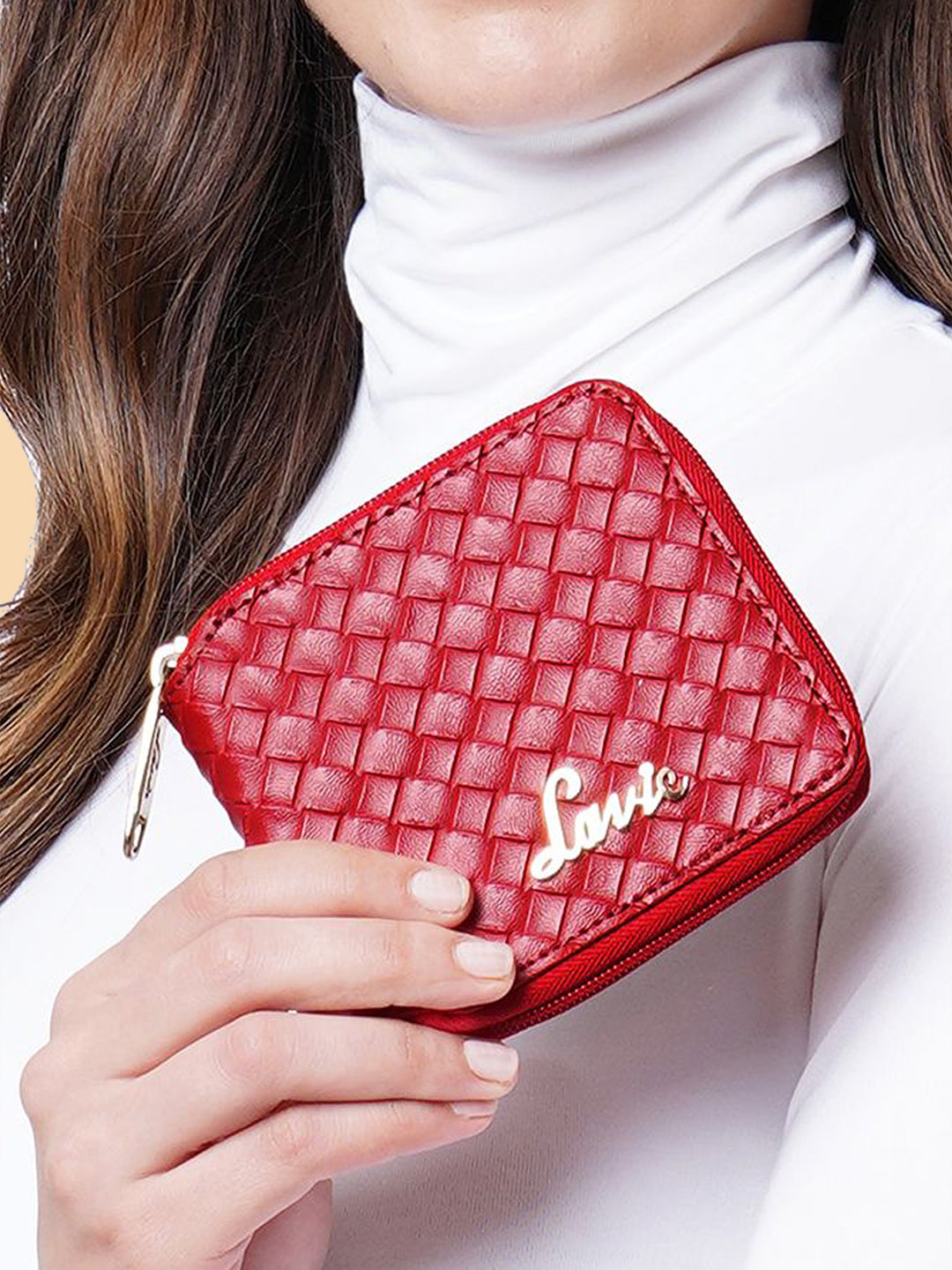 Women's Red Casual Solid Wallet