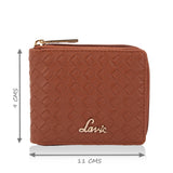 Women's Tan Casual Solid Wallet