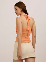 Women's Pink Party Skinny Fit Solid Top