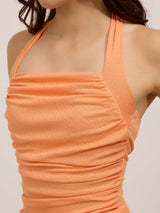 Women's Pink Party Skinny Fit Solid Top
