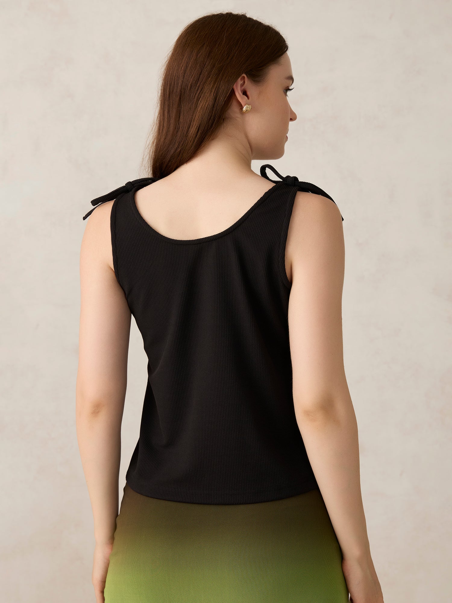 Women's Black Casual Regular Fit Solid Top