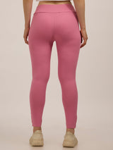 Women's Purple Sports Slim Fit Solid Trouser