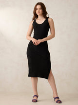 Women's Black Casual Bodycon Solid Dress