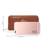 Women's Tan Casual Textured Wallet