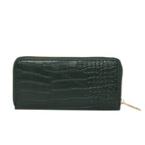 Women's Green Casual Textured Wallet