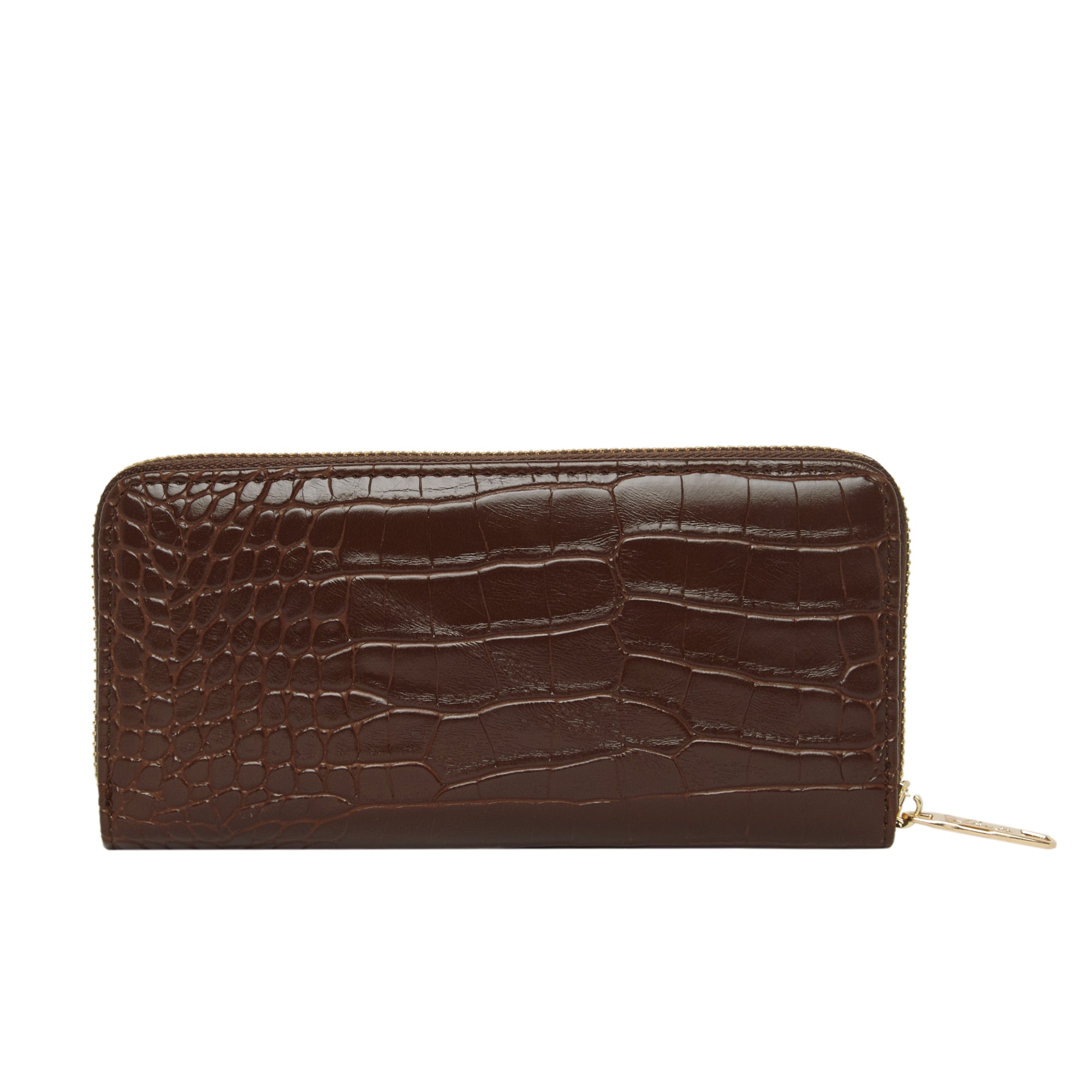Women's Brown Casual Textured Wallet
