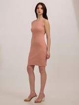 Women's Pink Casual Bodycon Solid Dress