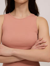 Women's Pink Casual Bodycon Solid Dress