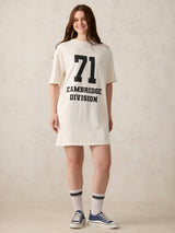 Women's White Casual Relaxed Fit Printed Dress