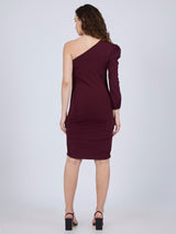 Women's Wine Party Bodycon Dress