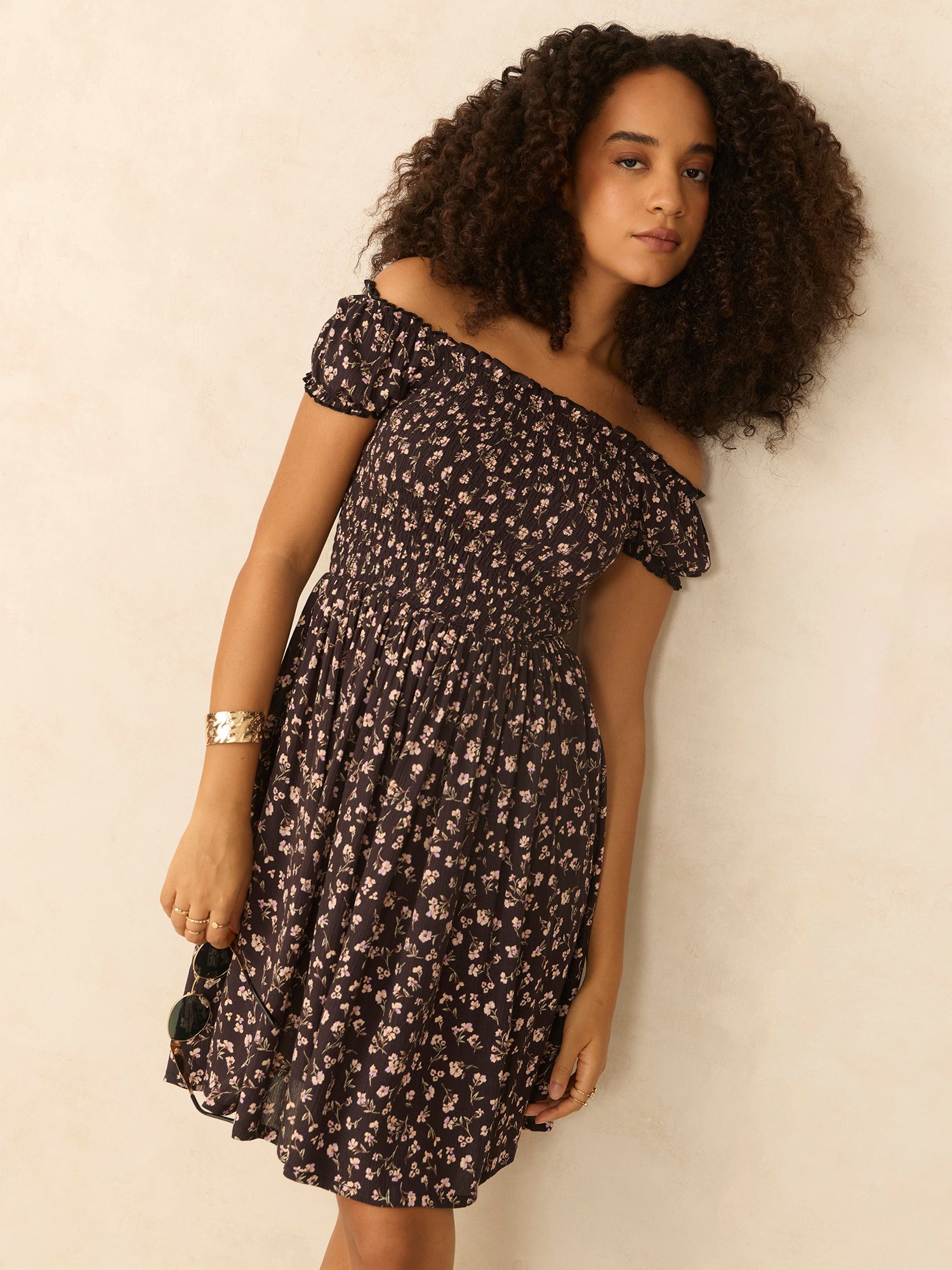 Women's Black Casual A-Line Dress