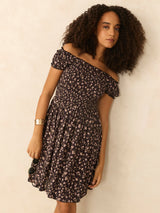 Women's Black Casual A-Line Dress