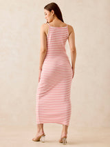 Women's Pink Casual Bodycon Dress