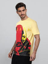 Men's Slim Fit Flash Printed Round Neck Tshirt