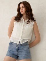 Women's White Casual Regular Fit Solid Shirt