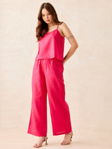 Women's Pink Casual Co-ords Set