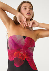 Women's Black Casual Bodycon Printed Sleeveless Dress