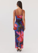Women's Multicolor Casual Bodycon Printed Sleeveless Dress