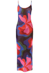 Women's Multicolor Casual Bodycon Printed Sleeveless Dress