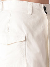 Women's White Casual Slim Fit Solid Skort