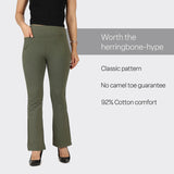 Women's Green Sports Solid Pant