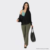 Women's Green Sports Solid Pant