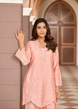 Women's Pink Work Regular Fit Solid Full Sleeves Co-Ord Sets