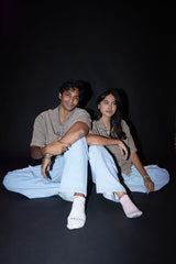 Unisex Brown Casual Regular Fit Solid Full Sleeves Shirt