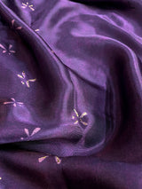 Women's Purple Modal Viscose Saree