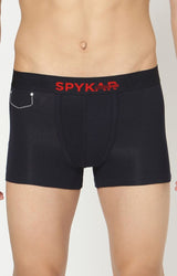 Men's Navy Mid-Rise Solid Trunk