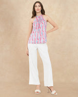 Women's Multicolor Casual Sleeveless Top