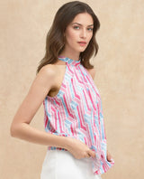 Women's Multicolor Casual Sleeveless Top