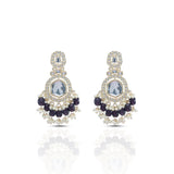 Women's Yashi Plum Kundan Earrings