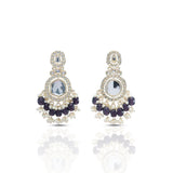 Women's Yashi Plum Kundan Earrings