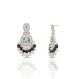 Women's Yashi Plum Kundan Earrings