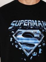 Men's Black Casual Slim Fit Printed Half Sleeves Tshirt