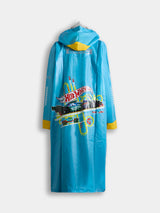 Kids Blue Zipper Raincoat