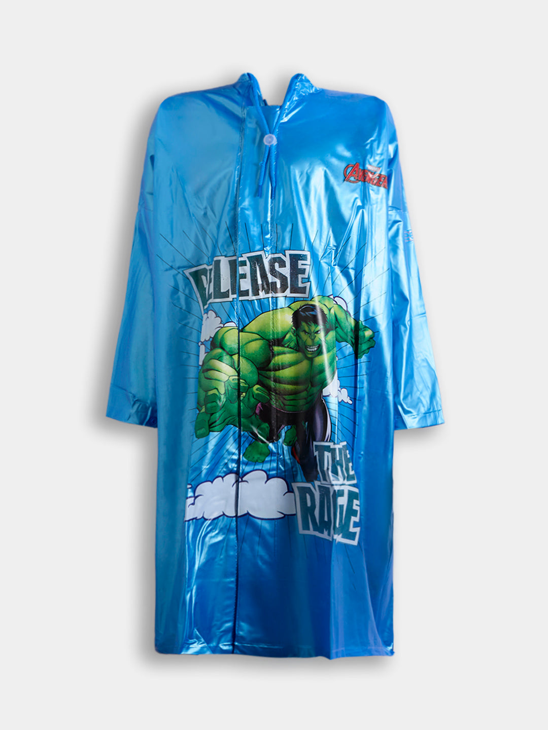 Kids Blue Zipper Raincoat