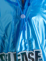Kids Blue Zipper Raincoat