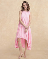 Women's Pink Sleeveless Dress