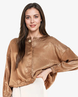 Women's Brown Casual Full Sleeves Top